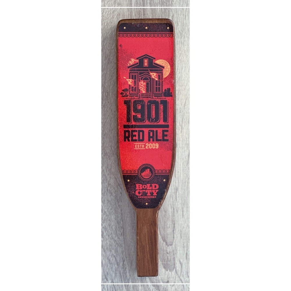 Bold City Brewery Tap Handle, 1901 Red Ale, Jacksonville Fire, Limited run, RARE